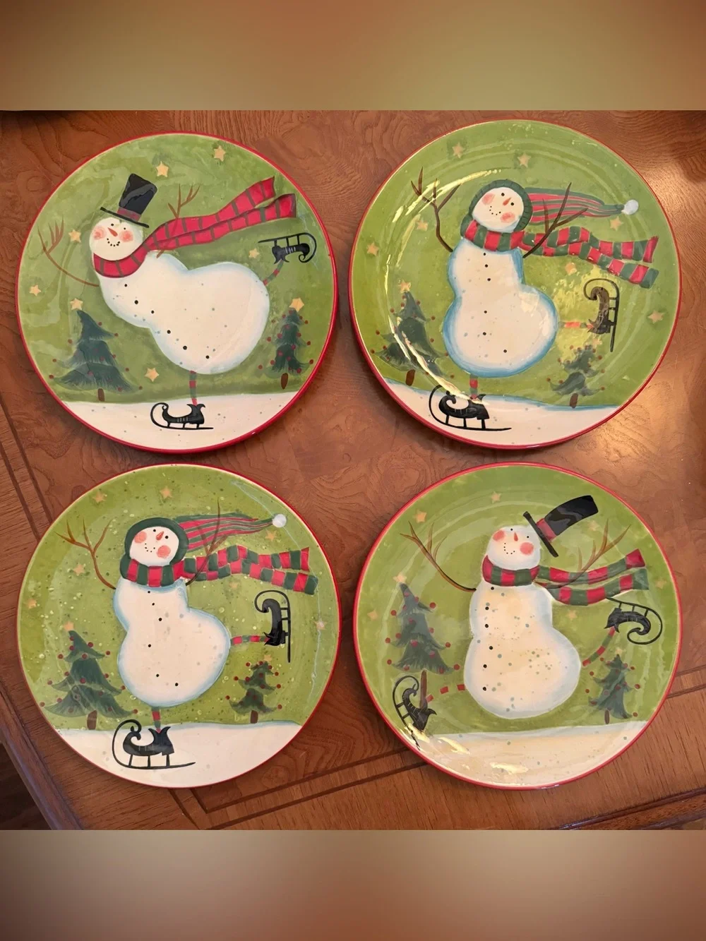 Susan Winget Snowman‎ Dessert Plate 8